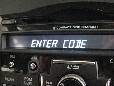 entrer code radio dacia 