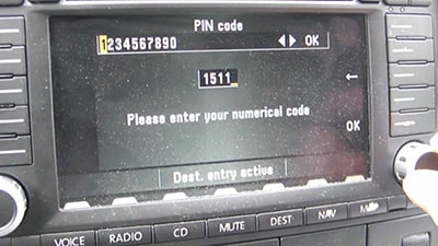 entrer code radio ford 